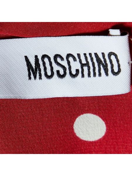 Vestido de seda Moschino Pre-owned rojo