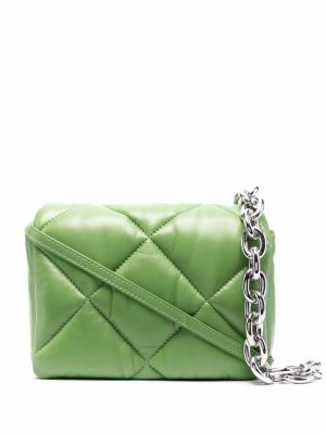 Gesteppte shopper handtasche Stand Studio grün