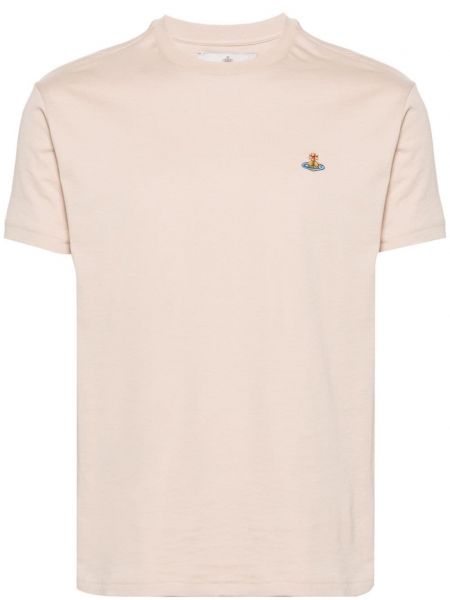 T-shirt brodé Vivienne Westwood beige