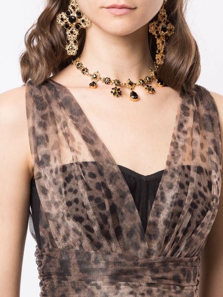 Collar con apliques Dolce & Gabbana dorado