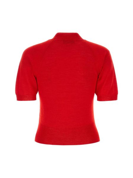 Jersey cuello alto de algodón de tela jersey Vivienne Westwood rojo