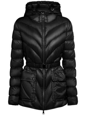 Chaqueta de plumas de nailon Moncler negro