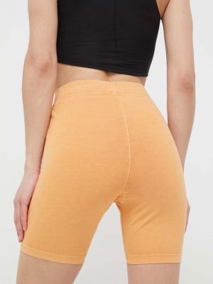 Pantaloni clasici cu talie înaltă Reebok Classic portocaliu