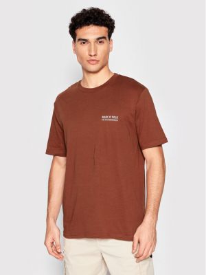 Polo marškinėliai Marc O'polo ruda