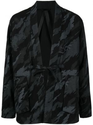Kamuflažna reverzibilna jakna s potiskom Maharishi