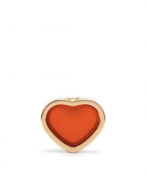 Rožinio aukso auskarai su širdelėmis Chopard