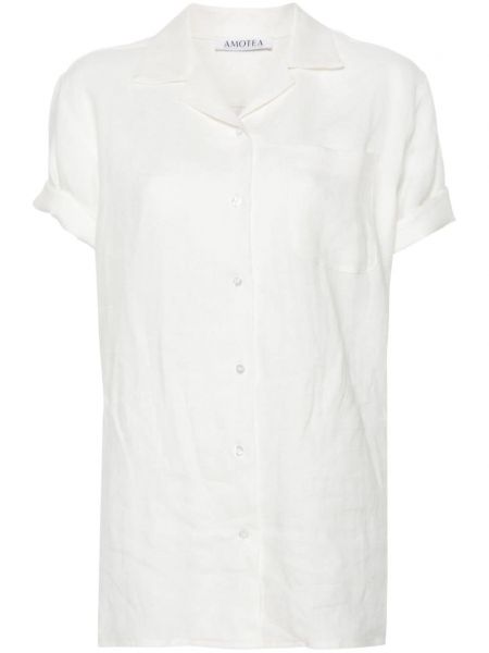 Chemise en lin Amotea blanc