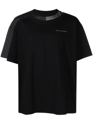 T-krekls ar izšuvumiem Feng Chen Wang melns