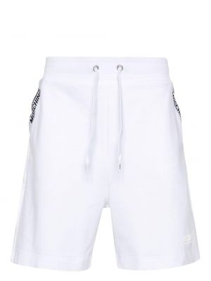 Puuvillased lühikesed püksid Moschino valge