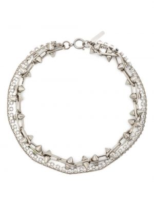 Křišťálový náhrdelník Justine Clenquet stříbrný