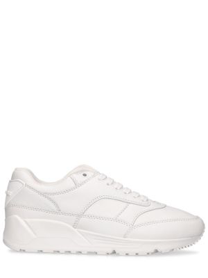 Baskets en cuir en cuir Saint Laurent blanc