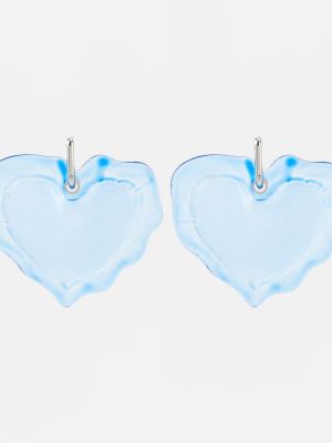 Σκουλαρίκια με μοτίβο καρδιά Nina Ricci μπλε