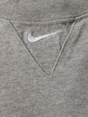 Bavlnené tričko Nike sivá