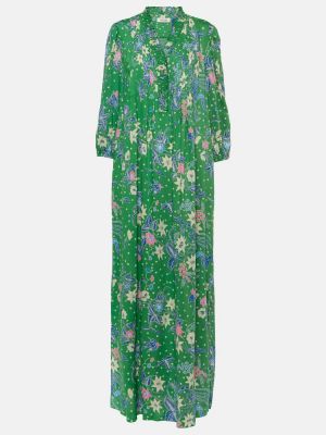 Džerzej dlouhé šaty s potlačou Diane Von Furstenberg zelená