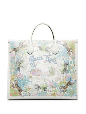 Shopper handtasche mit tiger streifen Gucci Pre-owned weiß