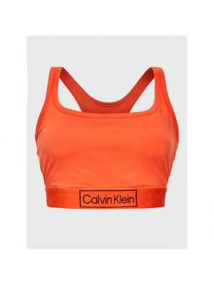 Sutien fără armătură Calvin Klein Curve portocaliu