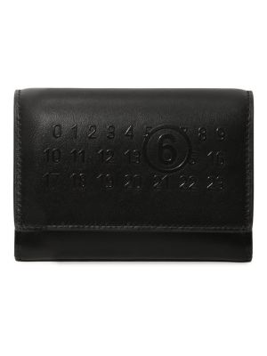 Кожаный кошелек Mm6 черный