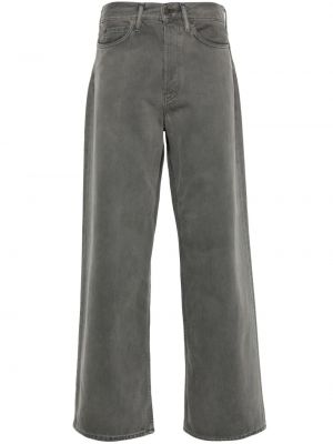 Voľné priliehavé džínsy s rovným strihom s nízkym pásom Acne Studios sivá