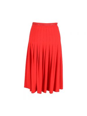 Falda de lana Gucci Vintage rojo