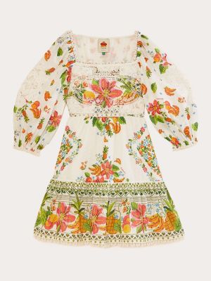 Mini vestido de algodón con estampado Farm Rio