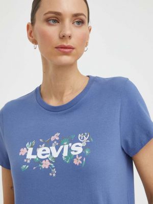Pamut póló Levi's® kék