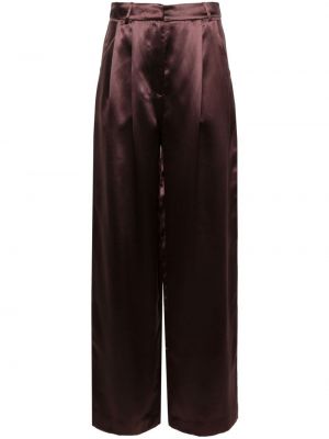 Pantalon en soie Loulou Studio violet