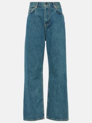 Прямые джинсы с высокой талией Wardrobe.nyc синие