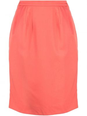 Suknja Saint Laurent Pre-owned narančasta