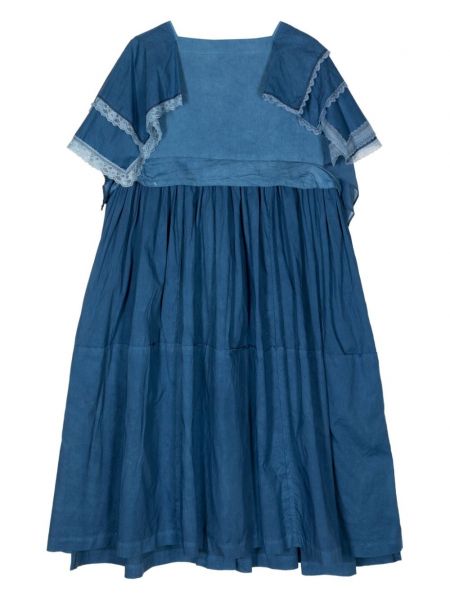 Sukienka midi bawełniana Comme Des Garçons Tao niebieska