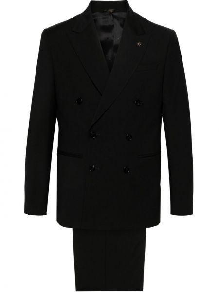 Vlněný oblek Manuel Ritz černý