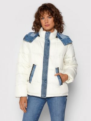 Pernata jakna Desigual bijela