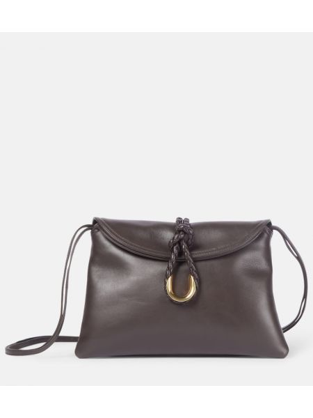 Læder mini taske Bottega Veneta brun