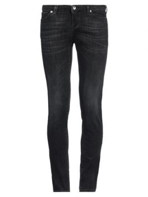 Jeans di cotone Emporio Armani nero