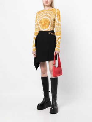 Hedvábný svetr s potiskem Versace