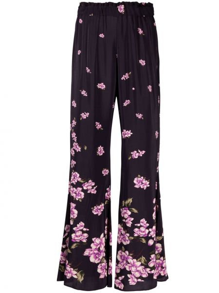 Pantalones de flores con estampado Pinko violeta