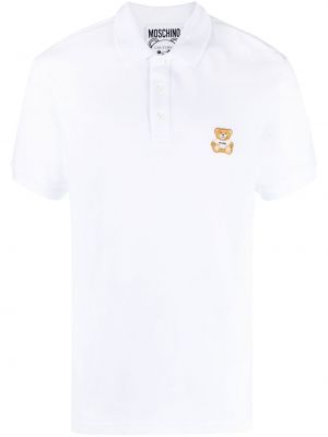 Polo majica Moschino bijela