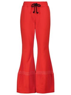 Spodnie sportowe bawełniane Jw Anderson czerwone