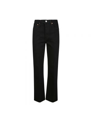 Czarne proste jeansy Re/done