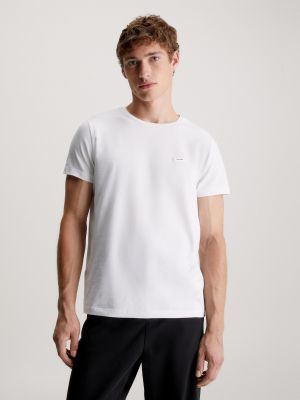 T-shirt slim Calvin Klein blanc
