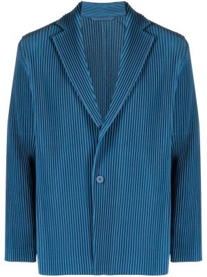 Lang blazer Homme Plissé Issey Miyake blå