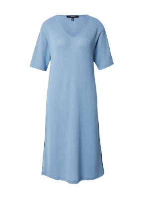 Плетена плетена рокля Vero Moda светлосиньо