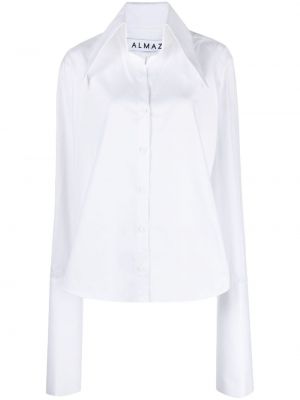 Βαμβακερό πουκάμισο Almaz λευκό