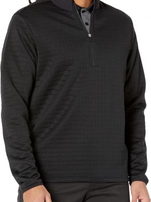 Пуловер на молнии Adidas черный