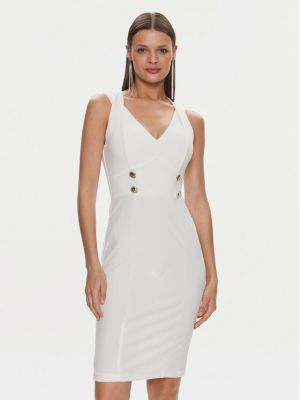 Κοκτέιλ φόρεμα Rinascimento λευκό