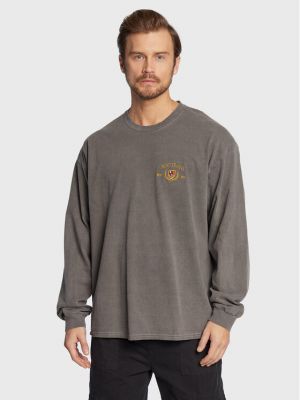 Tricou cu mânecă lungă cu croială lejeră Bdg Urban Outfitters gri