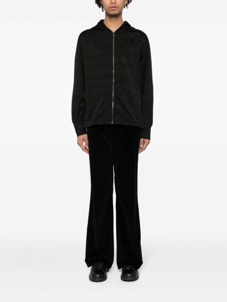 Jacquard hoodie mit reißverschluss Roberto Cavalli schwarz