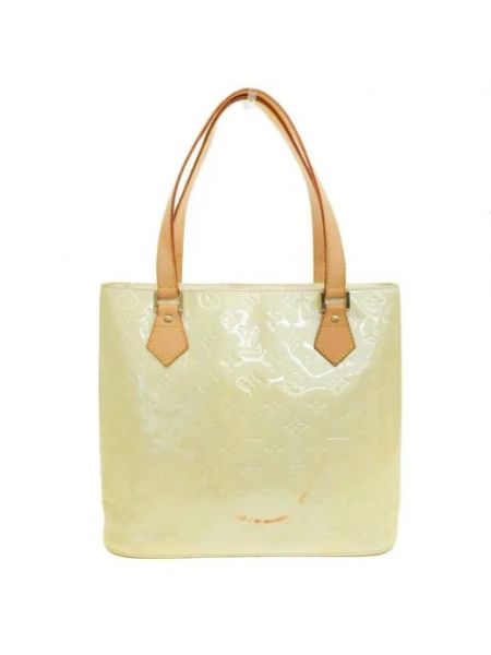 Retro leder shopper handtasche mit taschen Louis Vuitton Vintage gelb