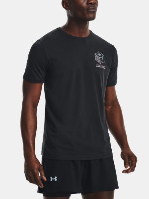 Spalvų gradiento rašto polo marškinėliai Under Armour juoda