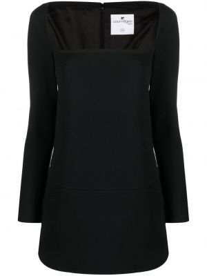 Mini šaty Courrèges černé