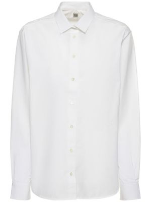 Bavlněná košile Totême bílá